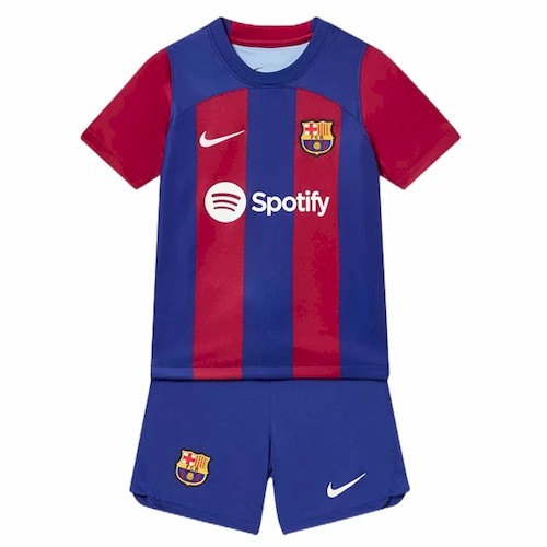 FC Barcelona Kinder Heim Trikotsatz 2023 2024 Fußballtrikots