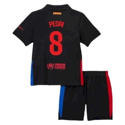 FC Barcelona Pedri 8 Auswärts Kinder Trikotsatz 2024-25