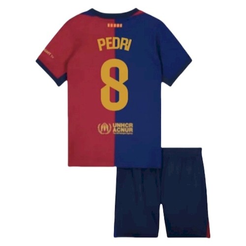FC Barcelona Pedri 8 Heim Kinder Trikotsatz 2024-25