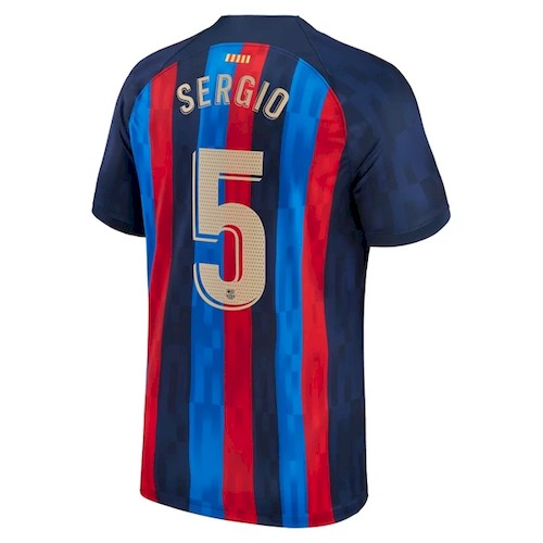 FC Barcelona Sergio 5 Heimtrikot 2022-23 Fußballtrikots