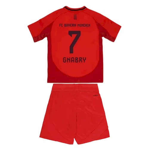 FC Bayern München Gnabry 7 Kinder Heim Trikotsatz 2024 2025 Fußballtrikots