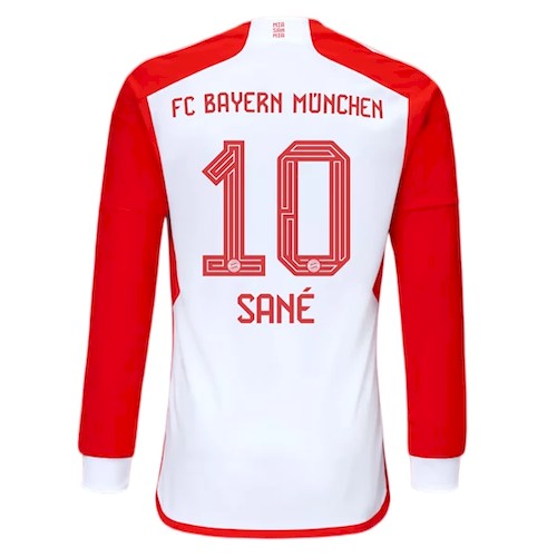 FC Bayern München Leroy Sané 10 Heim Fußballtrikots kaufen 2023-24 - Langarm