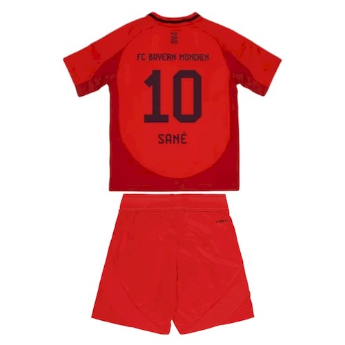 FC Bayern München Sané 10 Kinder Heim Trikotsatz 2024 2025 Fußballtrikots