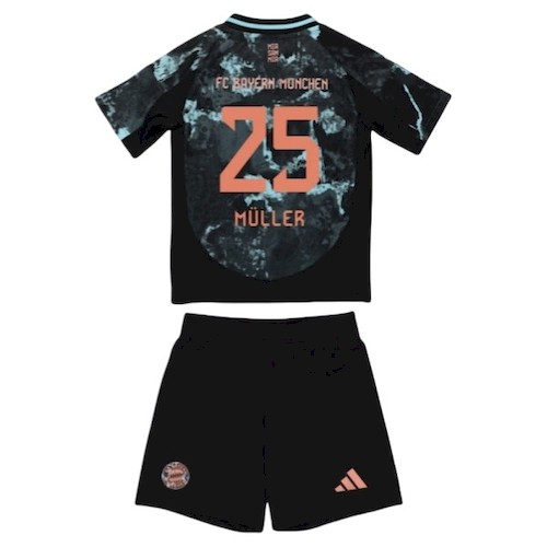 FC Bayern München Thomas Müller 25 Auswärts Kinder Trikotsatz 2024-25