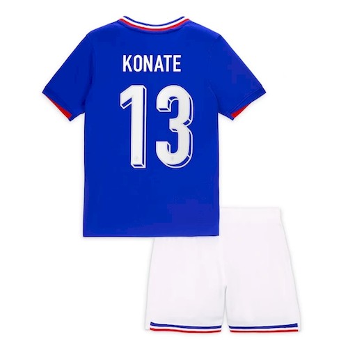 Frankreich Konate 13 Kinder Heim Trikotsatz 2024 Fußballtrikots