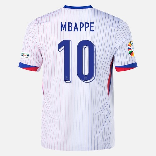 Frankreich Kylian Mbappé 10 Auswärtstrikot 2024 Fußballtrikots