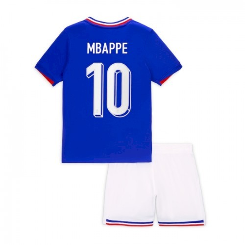 Frankreich Mbappé 10 Heim Kinder Trikotsatz 2024