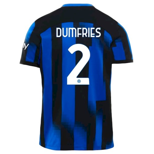 Inter Mailand Dumfries 2 Heimtrikot 2023-24 Fußballtrikots