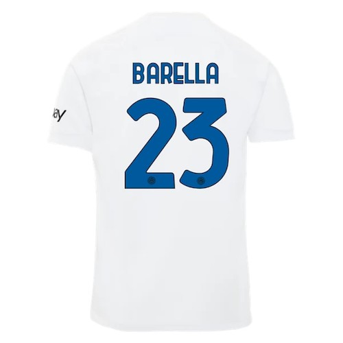 Inter Mailand Nicolò Barella 23 Auswärtstrikot 2023-24 Fußballtrikots