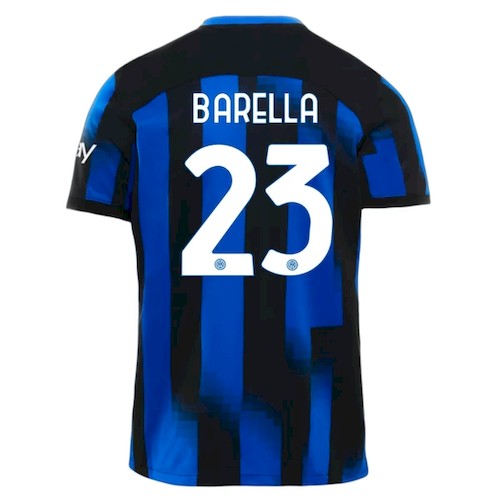Inter Mailand Nicolò Barella 23 Heimtrikot 2023-24 Fußballtrikots