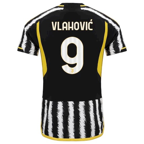 Juventus Vlahović 9 Heimtrikot 2023-24 Fußballtrikots