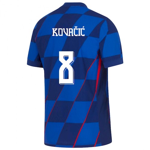 Kroatien Kovačić 8 Auswärtstrikot 2024 Fußballtrikots