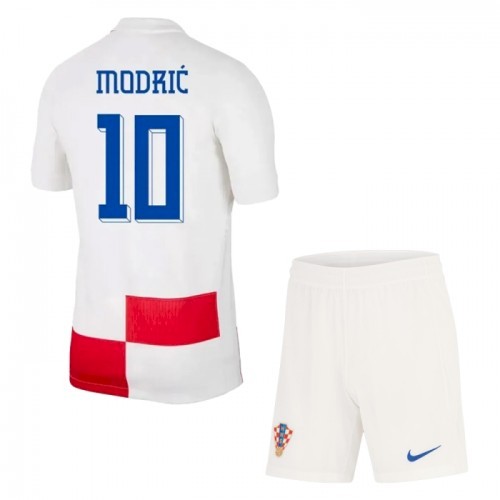 Kroatien Modrić 10 Kinder Heim Trikotsatz 2024 Fußballtrikots