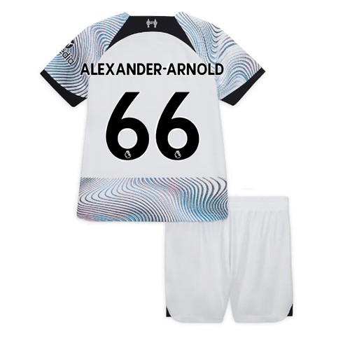 Liverpool Alexander-Arnold 66 Kinder Auswärts Trikotsatz 2022-23 Fußballtrikots