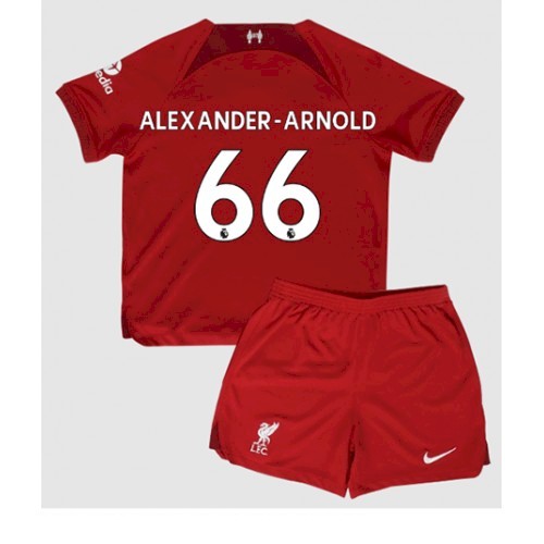 Liverpool Alexander-Arnold 66 Kinder Heim Trikotsatz 2022-23 Fußballtrikots