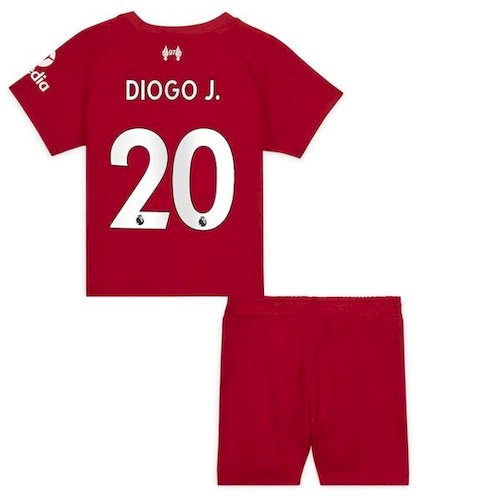 Liverpool Diogo J. 20 Kinder Heim Trikotsatz 2022-23 Fußballtrikots