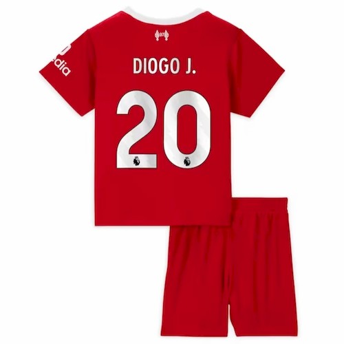 Liverpool Diogo J. 20 Kinder Heim Trikotsatz 2023 2024 Fußballtrikots