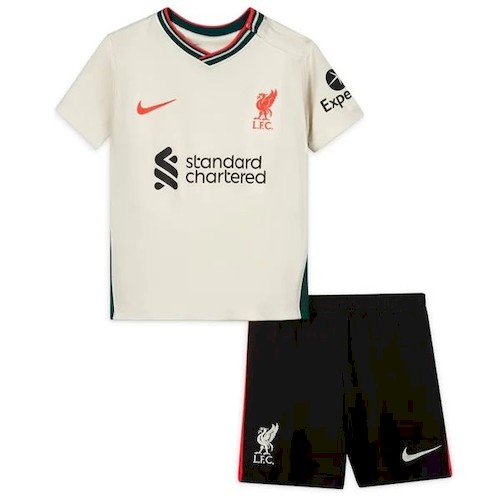 Liverpool Kinder Auswärts Trikotsatz 2021-22 Fußballtrikots