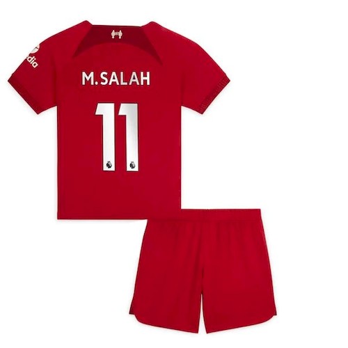 Liverpool M.Salah 11 Heim Kinder Trikotsatz 2022-23