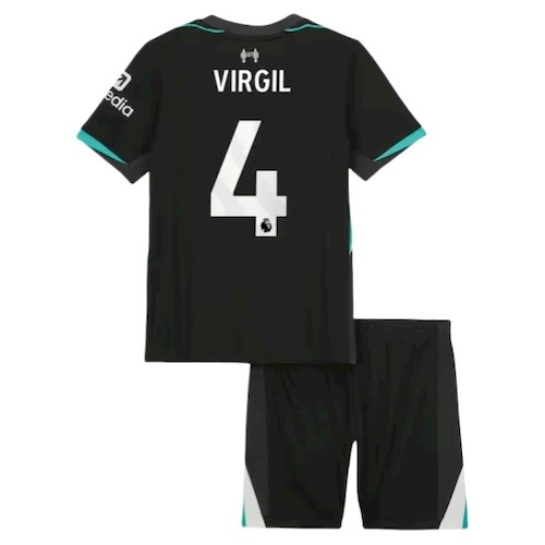 Liverpool Virgil van Dijk 4 Auswärts Kinder Trikotsatz 2024-25