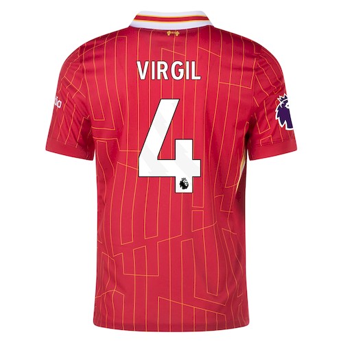 Liverpool Virgil van Dijk 4 Heimtrikot 2024-25 Fußballtrikots