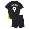 Manchester City Erling Haaland 9 Auswärts Kinder Trikotsatz 2024 2025