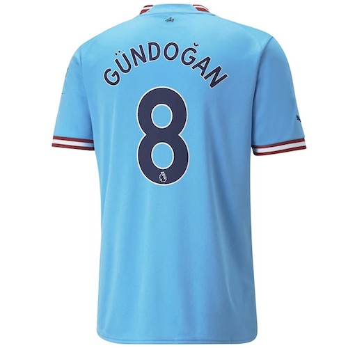 Manchester City İlkay Gündoğan 8 Heimtrikot 2022-23 Fußballtrikots