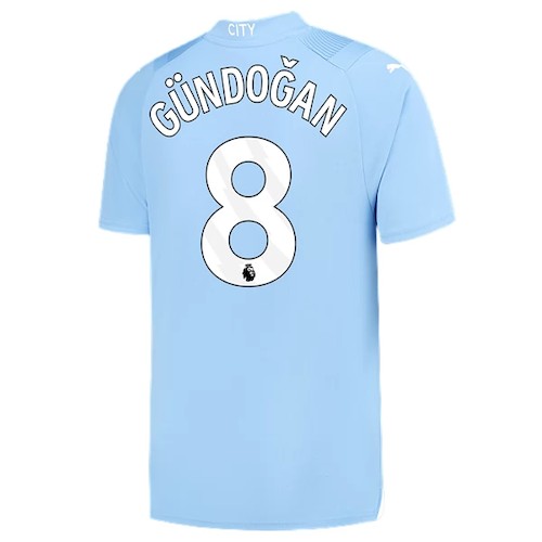 Manchester City İlkay Gündoğan 8 Heimtrikot 2023-24 Fußballtrikots