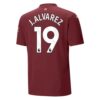 Manchester City J Alvarez 19 3 Trikot 2024 25 Fußballtrikots