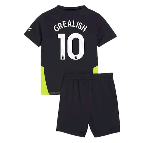 Manchester City Jack Grealish 10 Auswärts Kinder Trikotsatz 2024 2025