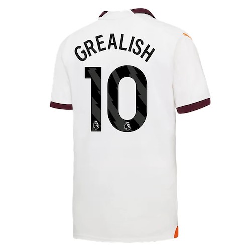 Manchester City Jack Grealish 10 Auswärtstrikot 2023 24 Fußballtrikots