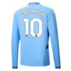 Manchester City Jack Grealish 10 Heim Fußballtrikots kaufen 2024 25 Langarm
