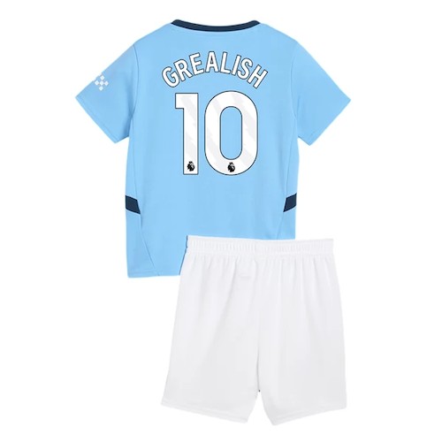 Manchester City Jack Grealish 10 Kinder Heim Trikotsatz 2024 2025 Fußballtrikots