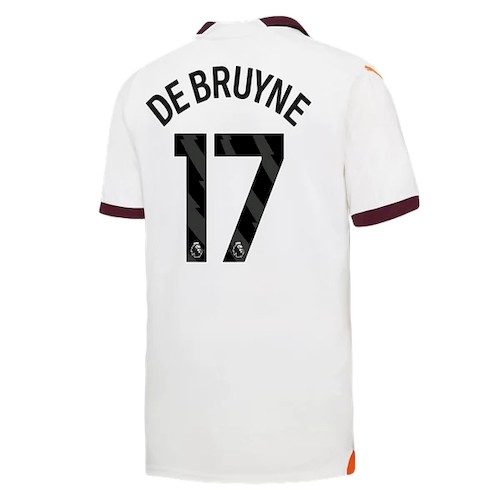 Manchester City Kevin De Bruyne 17 Auswärtstrikot 2023 24 Fußballtrikots