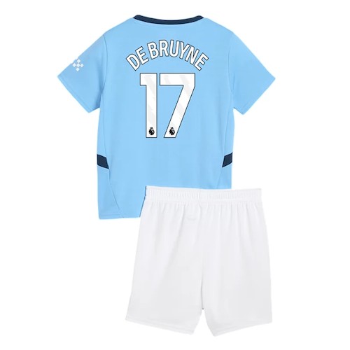 Manchester City Kevin De Bruyne 17 Heim Kinder Trikotsatz 2024 2025