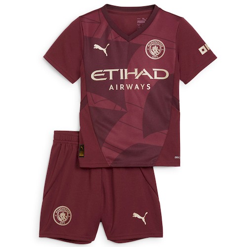Manchester City Kinder 3rd Trikotsatz 2024-25 Fußballtrikots