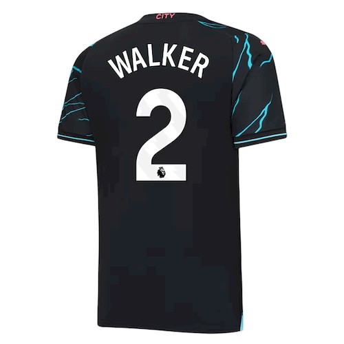 Manchester City Kyle Walker 2 3. Trikot 2023-24 Fußballtrikots