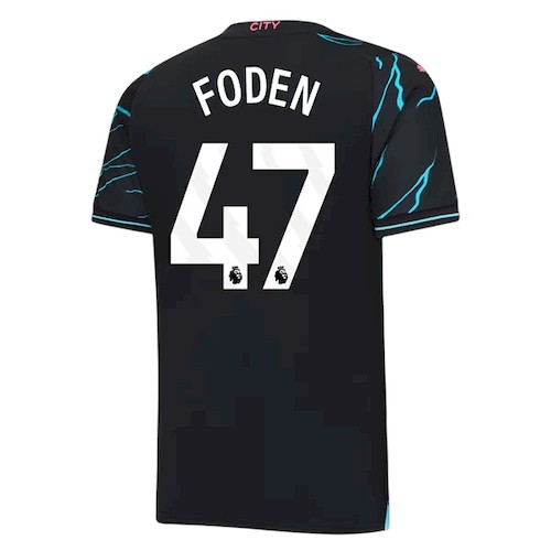 Manchester City Phil Foden 47 3rd Fußballtrikots kaufen 2023-24
