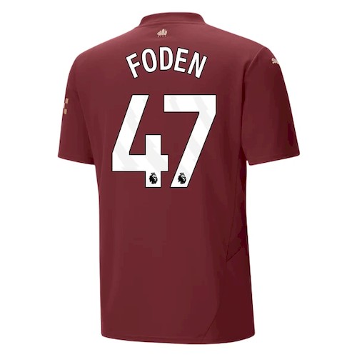 Manchester City Phil Foden 47 3rd Fußballtrikots kaufen 2024-25