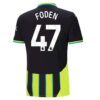 Manchester City Phil Foden 47 Auswärtstrikot 2024 25 Fußballtrikots