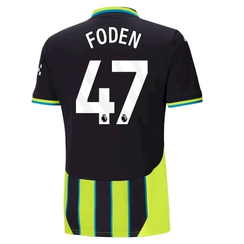 Manchester City Phil Foden 47 Auswärtstrikot 2024 25 Fußballtrikots