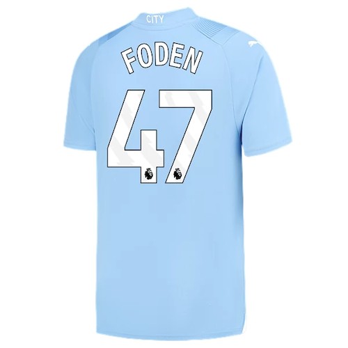 Manchester City Phil Foden 47 Heim Fußballtrikots kaufen 2023-24