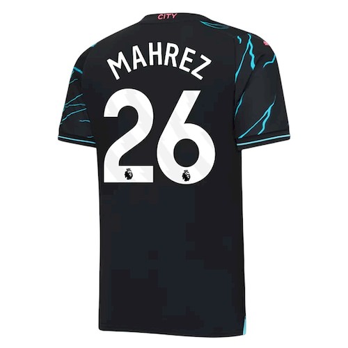 Manchester City Riyad Mahrez 26 3. Trikot 2023-24 Fußballtrikots
