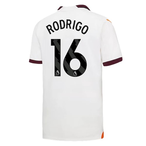 Manchester City Rodrigo 16 Auswärtstrikot 2023-24 Fußballtrikots
