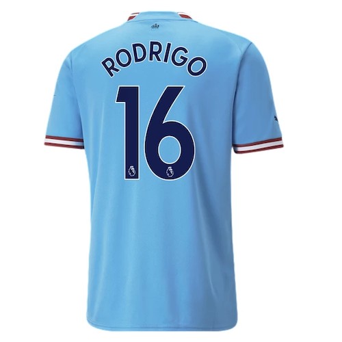 Manchester City Rodrigo 16 Heimtrikot 2022-23 Fußballtrikots