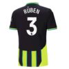 Manchester City Rúben 3 Auswärtstrikot 2024 25 Fußballtrikots