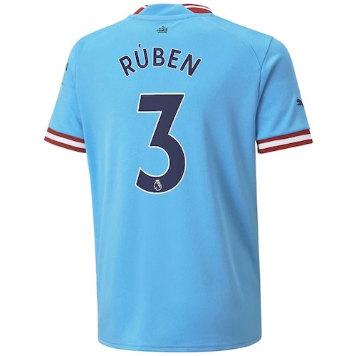 Manchester City Rúben 3 Heimtrikot 2022-23 Fußballtrikots