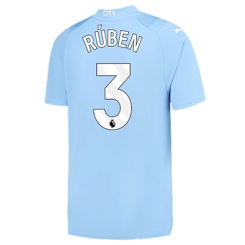 Manchester City Rúben 3 Heimtrikot 2023-24 Fußballtrikots