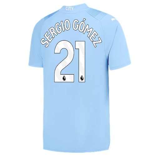 Manchester City Sergio Gómez 21 Heimtrikot 2023-24 Fußballtrikots
