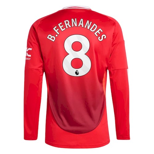 Manchester United B.Fernandes 8 Heim Fußballtrikots kaufen 2024-25 - Langarm